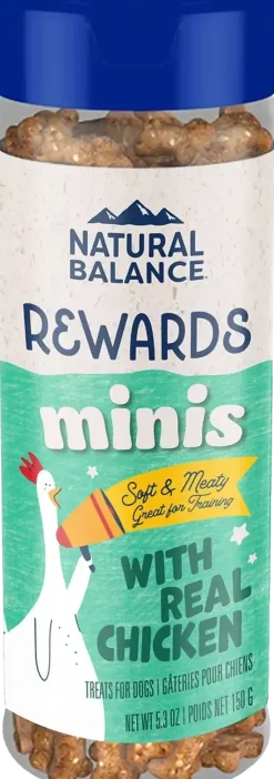 Natural Balance Pet Foods Rewards Minis Soft & Meaty Dog Treats Chicken 5.3-oz
