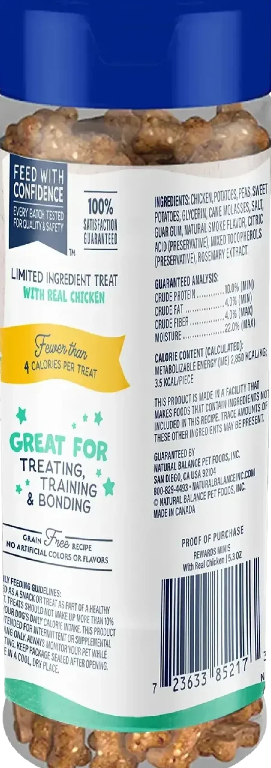 Natural Balance Pet Foods Rewards Minis Soft & Meaty Dog Treats Chicken 5.3-oz
