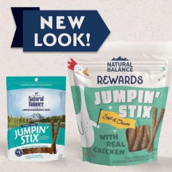 Natural Balance Pet Foods Rewards Jumpin' Stix Soft & Meaty Dog Treats Chicken 4-oz