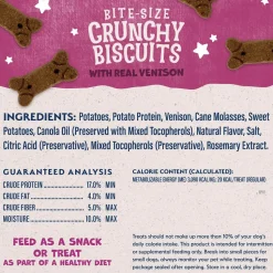 Natural Balance Pet Foods Rewards Crunchy Biscuits Dog Treats Venison 14-oz