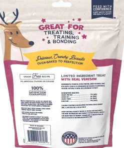 Natural Balance Pet Foods Rewards Bite-Size Crunchy Biscuits Small Breed Dog Treats Venison 8-oz