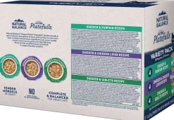 Natural Balance Ultra Platefulls Chicken Morsels in Gravy Adult Wet Cat Food Variety Pack 3-oz Pouches 12 Count