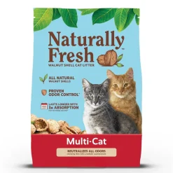 Naturally Fresh Multi-Cat Clumping Walnut Cat Litter 14-lb
