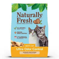 Naturally Fresh Ultra Odor Control Multi-Cat Clumping Walnut Cat Litter 14-lb