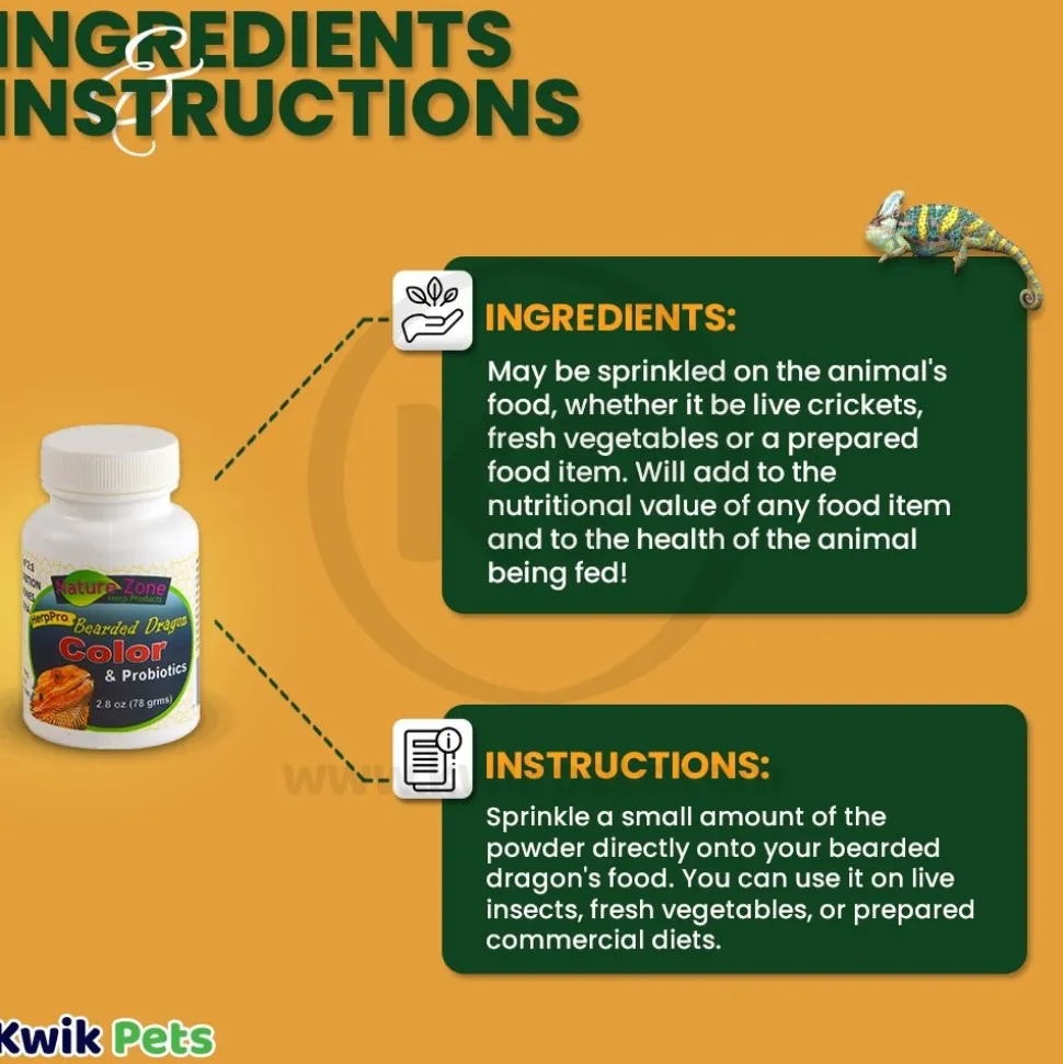 Nature Zone Bearded Dragon Color & Carotenoids Supplement 2.8-oz