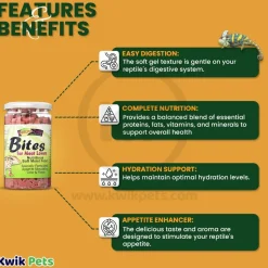 Nature Zone Bites for Meat-Lovers Reptiles Gel Food 9-oz