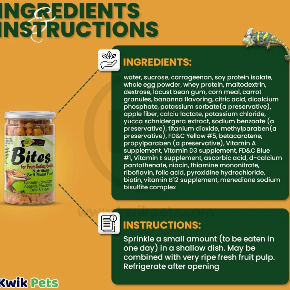 Nature Zone Gecko Nutri Bites Gel Food 9-oz