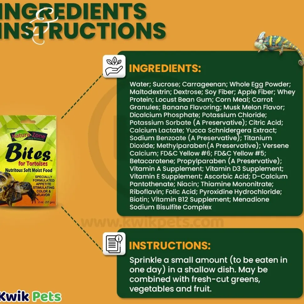 Nature Zone Tortoise Nutri Bites Gel Food 2-oz