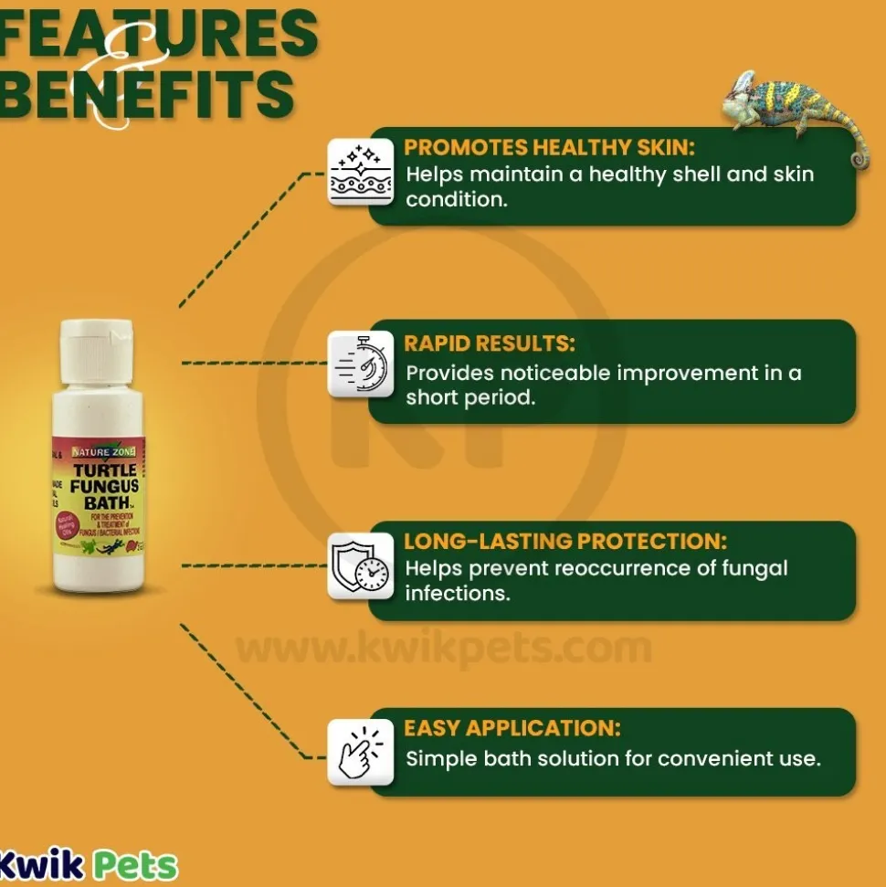 Nature Zone Turtle Fungus Bath Fungus & Bacterial Treatment 2-oz