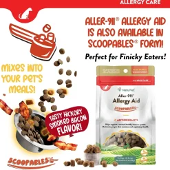 NaturVet Aller-911 Allergy Aid Plus Antioxidants Soft Chews for Dogs 70 Count 5.4-oz