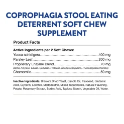 NaturVet Coprophagia Stool Eating Deterrent Soft Chews for Dogs 70 Count 5.4-oz