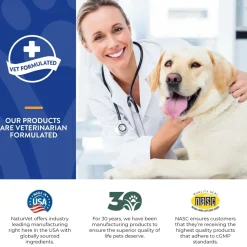 NaturVet Coprophagia Stool Eating Deterrent Soft Chews for Dogs 70 Count 5.4-oz