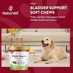 NaturVet Cranberry Relief Plus Echinacea Soft Chews for Dogs 60 Count 6.3-oz