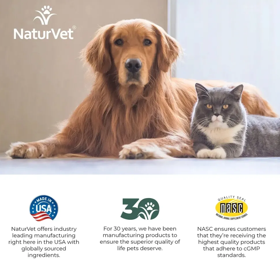 NaturVet Digestive Enzymes Plus Pre and Probiotic Powder for Dogs & Cats 8-oz
