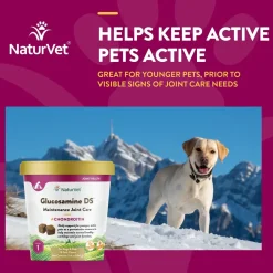 NaturVet Glucosamine-DS Level 1 Soft Chews for Dogs & Cats 70 Count 5.4-oz