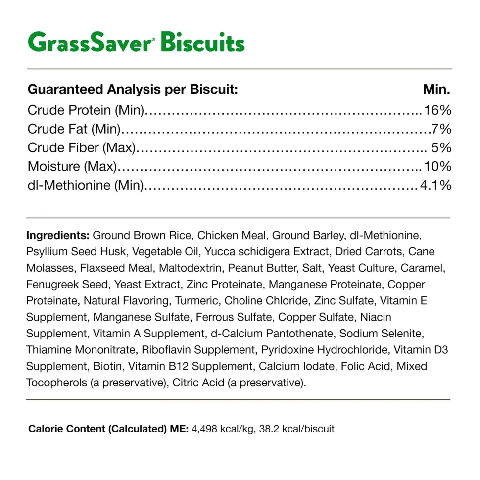 NaturVet GrassSaver Dog Biscuits Peanut Butter 22.2-oz