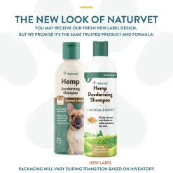 NaturVet Hemp Deodorizing Shampoo for Dogs 16-oz