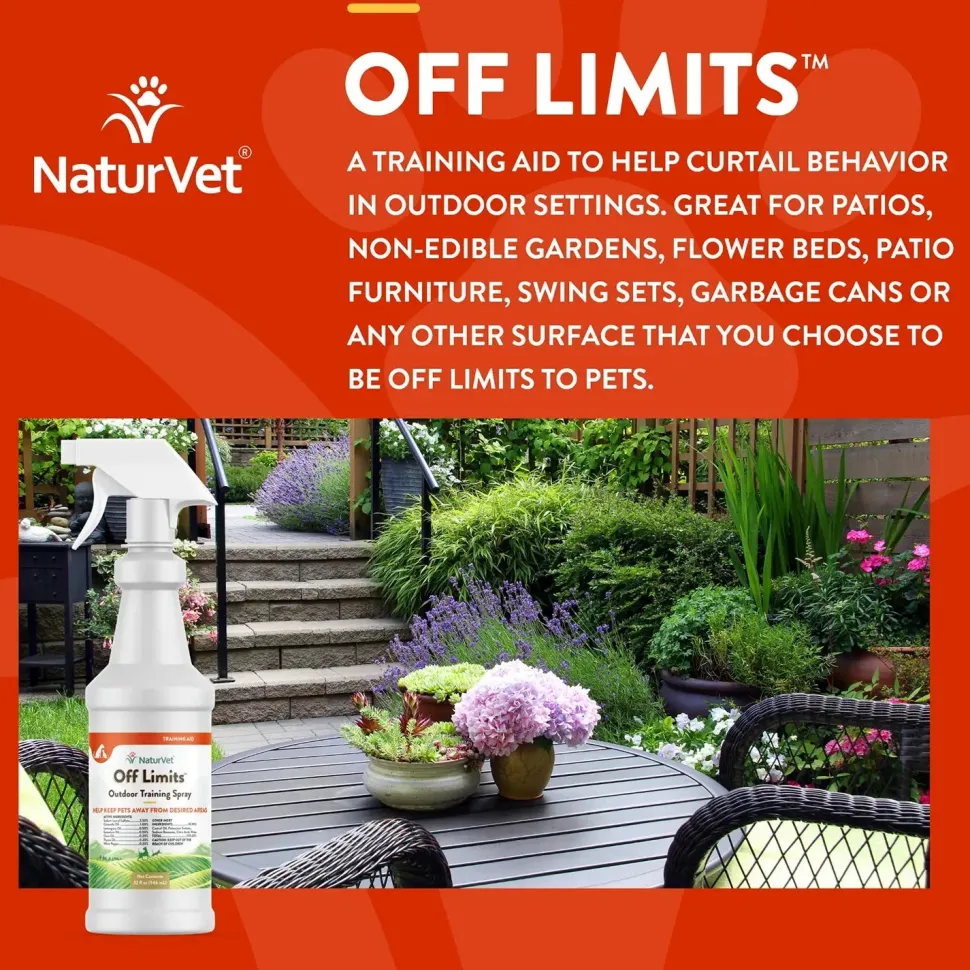 NaturVet Off Limits Training Spray for Dogs & Cats 32-oz