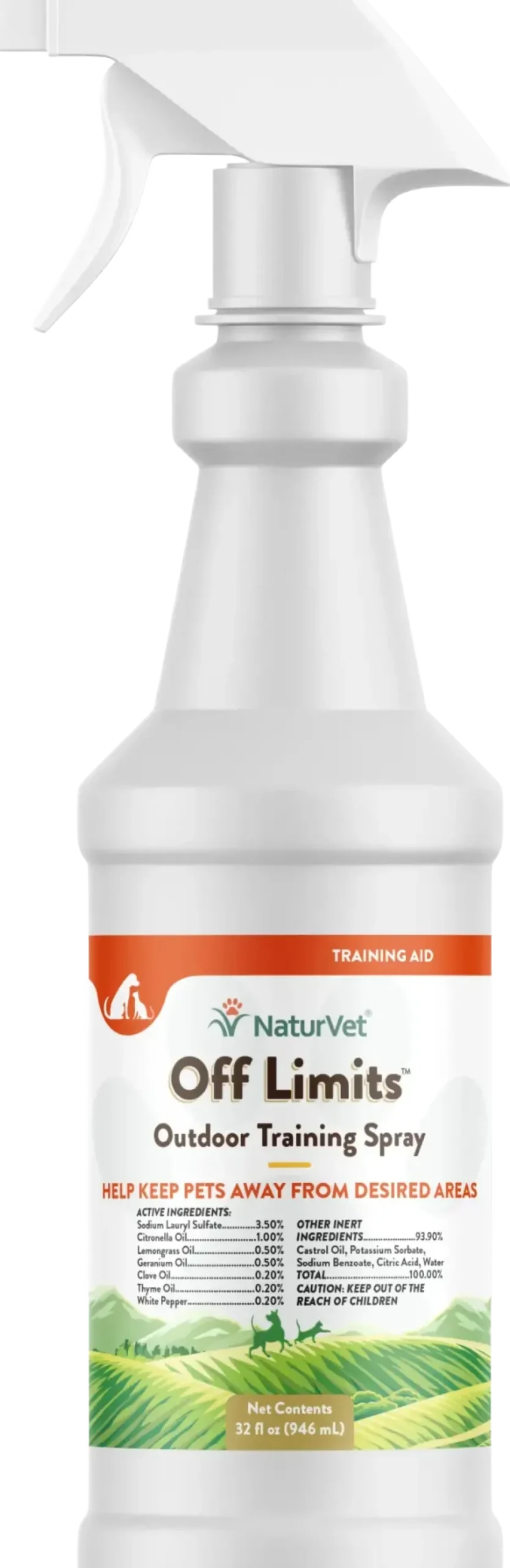NaturVet Off Limits Training Spray for Dogs & Cats 32-oz