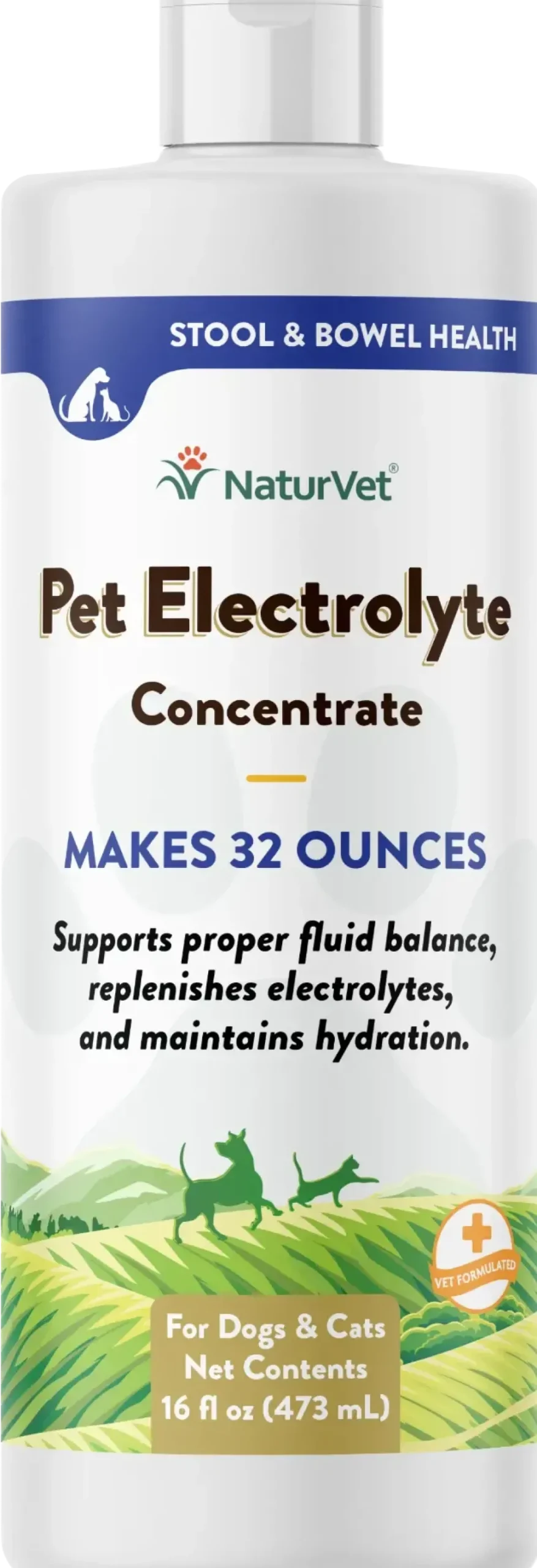 NaturVet Pet Electrolyte Concentrate for Dogs & Cats 16-oz