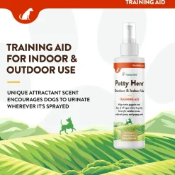 NaturVet Potty Here Training Aid Spray for Puppies 8-oz