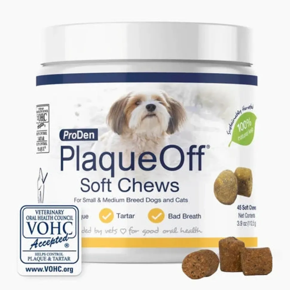 NaturVet ProDen PlaqueOff Dog & Cat Soft Chews 45 Count 3.9-oz