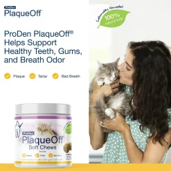 NaturVet Proden PlaqueOff Soft Chews for Cats 45 Count 3.9-oz