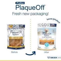 NaturVet Proden PlaqueOff System Dental Care Dog Bones Chicken & Pumpkin 13 Count 17-oz