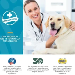 NaturVet Quiet Moments Calming Aid Plus Melatonin Soft Chews for Dogs 70 Count 5.4-oz