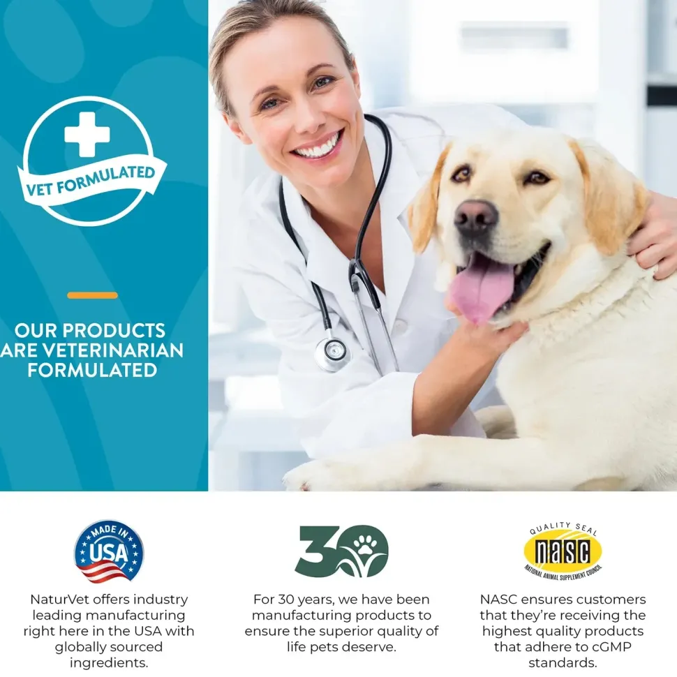 NaturVet Quiet Moments Calming Aid Plus Melatonin Soft Chews for Dogs 70 Count 5.4-oz