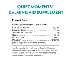NaturVet Quiet Moments Time Release Tasty Chewable Tablets for Dogs 30 Count 3.1-oz