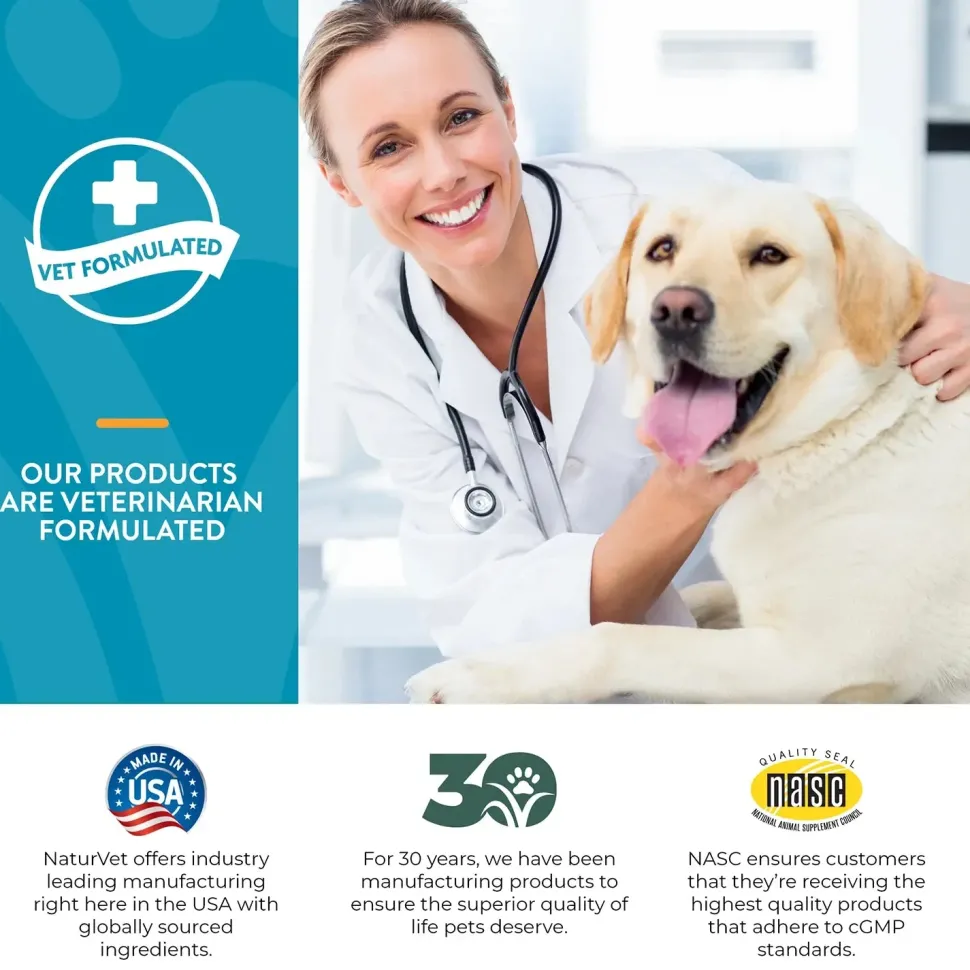 NaturVet Quiet Moments Time Release Tasty Chewable Tablets for Dogs 30 Count 3.1-oz