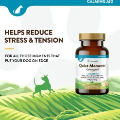 NaturVet Quiet Moments Time Release Tasty Chewable Tablets for Dogs 30 Count 3.1-oz