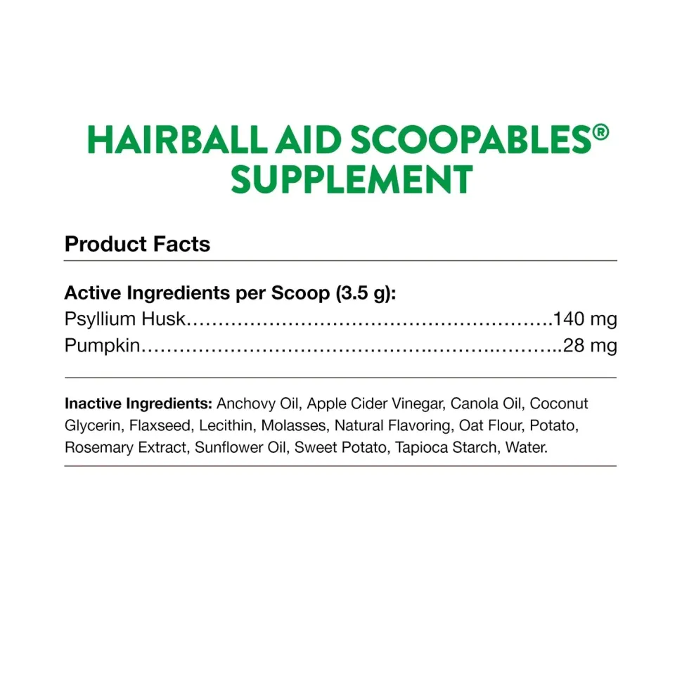 NaturVet Scoopables Hairball Aid for Cats 5.5-oz