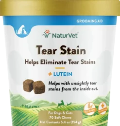 NaturVet Tear Stain Soft Chews for Dogs & Cats 70 Count 5.4-oz