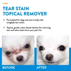NaturVet Tear Stain Topical Remover for Dogs & Cats 4-oz