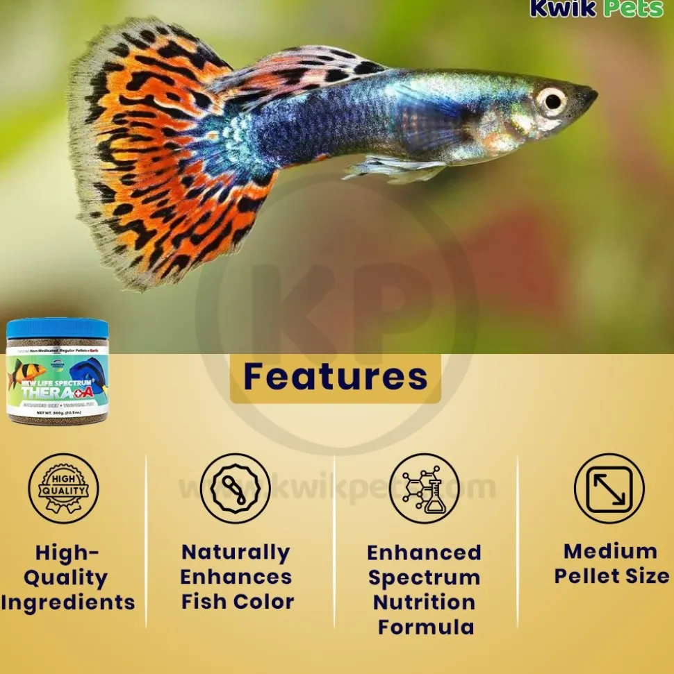 New Life Spectrum Thera+A Pellets Fish Food Medium 10.5-oz