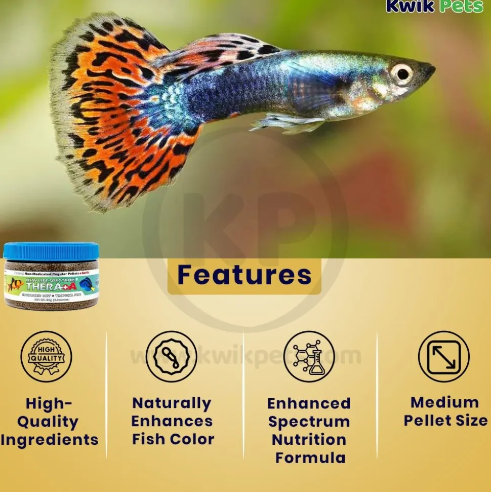 New Life Spectrum Thera+A Pellets Fish Food Regular 2.8-oz