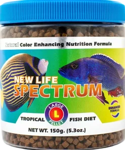 New Life Spectrum Tropical Sinking Pellets Fish Food Large 5.3-oz