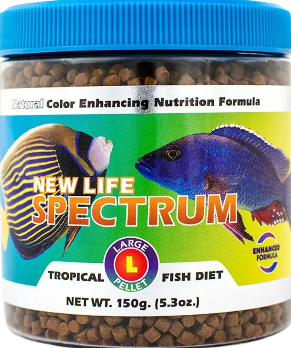 New Life Spectrum Tropical Sinking Pellets Fish Food Large 5.3-oz