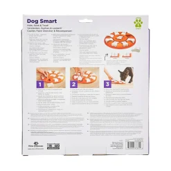 Nina Ottosson Smart Interactive Dog Toy Orange White 10.63-in
