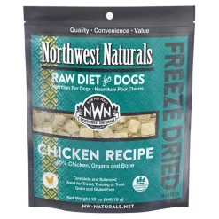 Northwest Naturals Freeze Dried Raw Diet Dog Food Chicken Recipe 12-oz