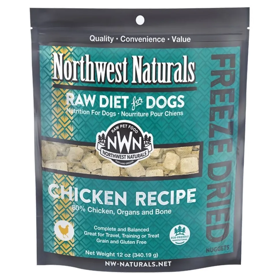 Northwest Naturals Freeze Dried Raw Diet Dog Food Chicken Recipe 12-oz