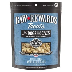 Northwest Naturals Raw Rewards Freeze Dried Dog & Cat Treats Whitefish 10-oz
