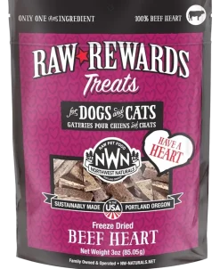Northwest Naturals Raw Rewards Freeze Dried Dog & Cat Treats Beef Heart 3-oz