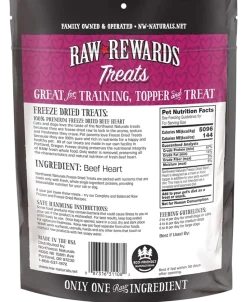 Northwest Naturals Raw Rewards Freeze Dried Dog & Cat Treats Beef Heart 3-oz