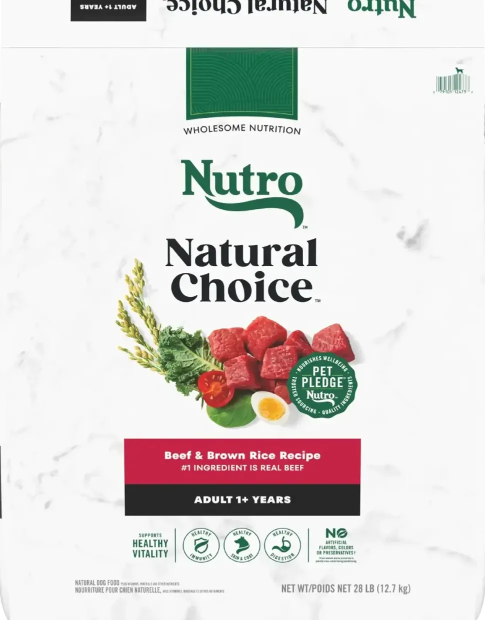 Nutro Natural Choice Beef & Brown Rice Adult Dry Dog Food 28-lb