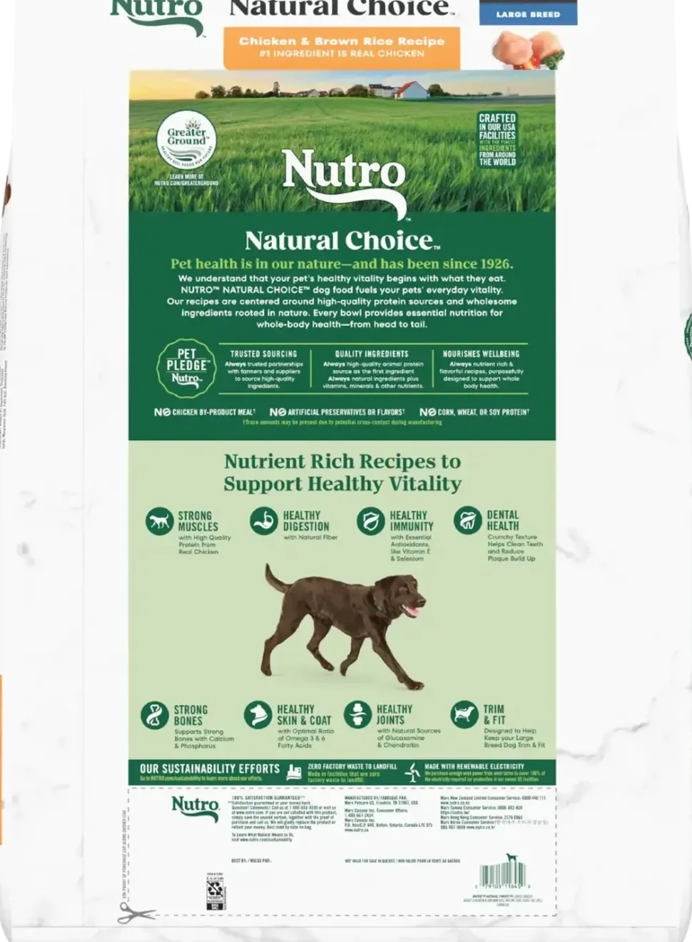 Nutro Natural Choice Chicken & Brown Rice Large Breed Adult Dry Dog Food 30-lb