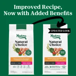 Nutro Natural Choice Chicken & Brown Rice Small Breed Senior Dry Dog Food 5-lb