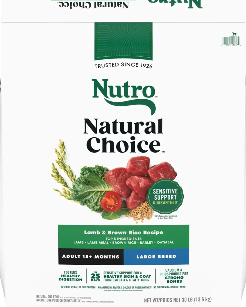 Nutro Natural Choice Lamb & Brown Rice Large Breed Adult Dry Dog Food 30-lb